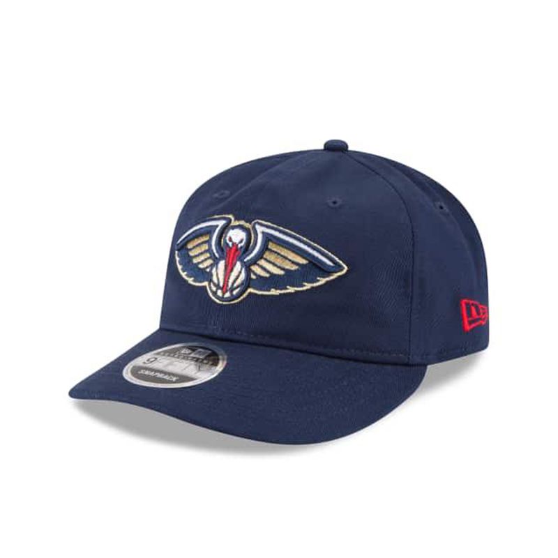 NBA New Orleans Pelicans Team Choice Retro Crown 9Fifty Snapback (NFL4312) - Blue New Era Caps